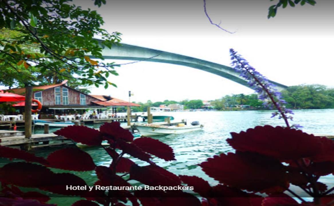 Hotel Y Restaurante Backpackers Rio Dulce Town Dış mekan fotoğraf